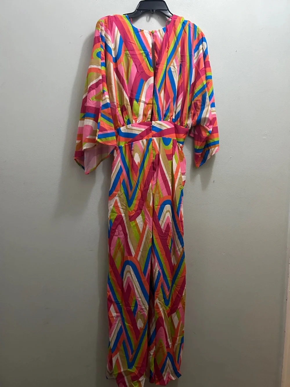 FLYING TOMATO Vibrant Multi-Color Wide-Leg Jumpsuit - Picture 7 of 7